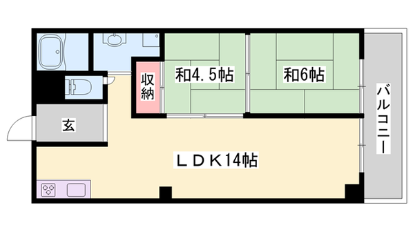 クレアトーレ姫路駅前の物件間取画像